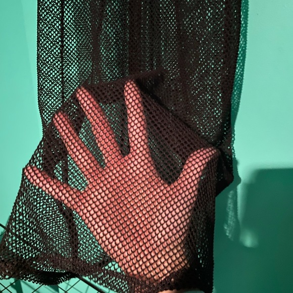 Black Mesh Cover-Up Size Medium/Large - Picture 9 of 10